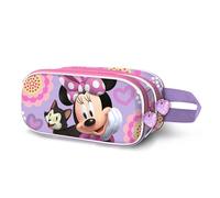 Disney Minnie Mouse Cat-Trousse 3D Double, Lilas, 22 x 10 cm