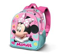 Disney Minnie Mouse Charm-Sac à Dos 3D Elite, Rose 25 x 30 cm, Capacité 7 L