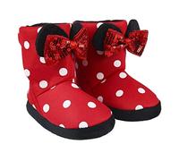 Disney Minnie Mouse Chaussons pour Filles, Bottes de Pantoufles à Semelle Antidérapante, Cadeau Filles