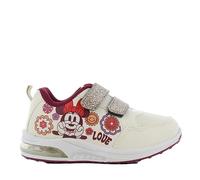 Disney Minnie Mouse Chaussures pour enfant de 2 à 8 ans, chaussures lumineuses LED pour fille avec motif Minnie Mouse, baskets avec lumière, baskets clignotantes, idéales pour l'école et les loisirs