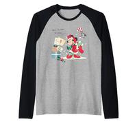 Disney Minnie Mouse Christmas Dear Santa... Retro Holiday Manche Raglan