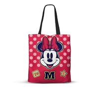Disney Minnie Mouse Class-Sac de Courses Shopping FAN, Rose, 33 x 40 cm