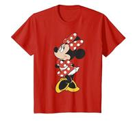 Disney Minnie Mouse classique Minnie Pose graphique T-Shirt, Enfant, Rouge, 10 ans