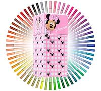 Disney Minnie Mouse Coffret Feutres Coloriage Enfants, 60 Pièces - Cadeau Enfant (Rose)