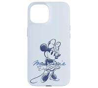Disney Minnie Mouse Croquis avec nom Style rétro vintage Coque pour iPhone 15