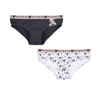 Disney Minnie Mouse Culottes pour Femme, Lot de 2 Slips Coton Doux, Culottes Classiques, sous-Vêtements pour Adolescents | Taille S