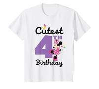 Disney Minnie Mouse Cutest Fourth 4th Birthday Party Gift T-Shirt