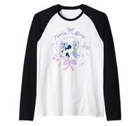 Disney Minnie Mouse & Daisy Duck Friend Heart Coquette Style Manche Raglan