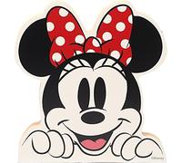 Disney Minnie Mouse Décoration d'étagère en Bois épais pour Chambre d'enfant, Salle de Jeux ou Bureau