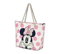 Disney Minnie Mouse Dots-Sac de Plage Soleil, Rose, 52 x 37 cm