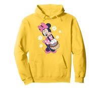 Disney Minnie Mouse Easter Basket Cute Floral Big Chest Logo Sweat à Capuche
