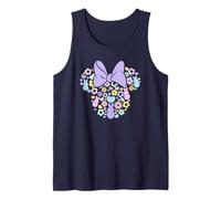Disney Minnie Mouse Easter Cute Bunny Floral Silhouette Logo Débardeur
