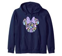 Disney Minnie Mouse Easter Cute Bunny Floral Silhouette Logo Sweat à Capuche