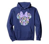 Disney Minnie Mouse Easter Cute Bunny Floral Silhouette Logo Sweat à Capuche