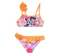 Disney Minnie Mouse et Daisy Bikini pour Fille, Maillot de Bain Deux Pièces D'été pour Enfants, Taille 4 Ans | Orange