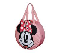 Disney Minnie Mouse Face-Sac de Plage Jumbo, Noir, 53 x 50 cm, Capacité 42 L