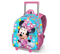 Disney Minnie Mouse Fancy-Sac à Dos 3D à roulettes Petit, Bleu, 26 x 34 cm, Capacité 12,5 L