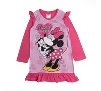 Disney Minnie Mouse Friends Chemise de nuit à manches longues en fourrure pour fille, rose, 8-9 ans