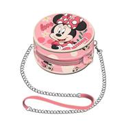 Disney Minnie Mouse Garden-Mini Sac à Chaîne Rond, Rose, 9 x 9 cm