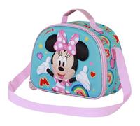 Disney Sac à goûter 3D Minnie Mouse Greet Turquoise – 26 x 20 cm – Taille unique