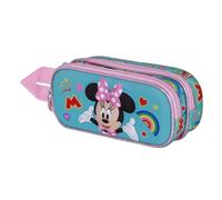 Disney Minnie Mouse Greet-Trousse 3D Double, Turquoise, 22 x 10 cm