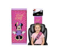 DISNEY Minnie Mouse Housse pour ceinture de sécurité automobile, protection, housse, housse avec fermeture à scratch