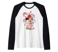 Disney Minnie Mouse in Kimono Cherry Blossoms Spring Sakura Manche Raglan