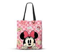 Disney Minnie Mouse Journey-Sac de Courses Shopping FAN, Rose, 33 x 40 cm