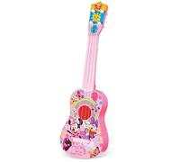 Disney Minnie Mouse Kids Guitar - Minnie Mouse Pink Guitar Music Set with Real Tuning Pegs and Strings for Learning Music - Fun Band Musical Instruments for Kids Age 3 and Up - 21.5 inch