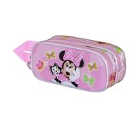 Disney Trousse double 3D Minnie Mouse Kitten – Rose – 22 x 10 cm – Taille unique