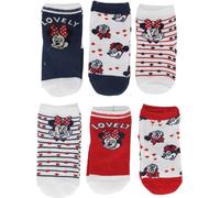 Disney Minnie Mouse Lot de 3 chaussettes en coton et polyester 6-12 mois Noir