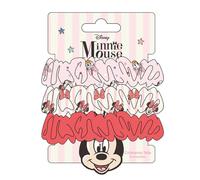 Disney Minnie Mouse - Lot de 3 chouchous antidérapants et doux pour queue de cheval (2 imprimés, 1 couleur unie)