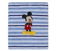 Disney Minnie Mouse Love to Love Pink Super Soft Coral Fleece Baby Blanket with Applique, Pink, White, Black, Rosegold