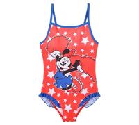 Disney Minnie Mouse Maillot de Bain Fille, étoile Design Maillot de Bain Une Pièce, Maillot de Bain Enfant, Taille 4 Ans, Rouge