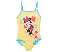 Disney Minnie Mouse Maillot de Bain Fille, Maillot de Bain Une Pièce avec Motif Floral, Tailles 3 à 8 Ans (FR/ES, Âge, 8 Ans, Taille Normale, Jaune)