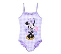 Disney Minnie Mouse Maillot de Bain pour Fille, Maillot de Bain Une Pièce à Carreaux Vichy, Taille 4 Ans | Lila