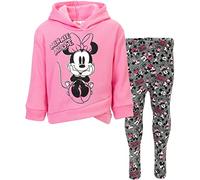 Disney Minnie Mouse Mickey Mouse Sweat à capuche en polaire et leggings Ensemble pour tout-petits et grands enfants