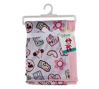 Disney Minnie Mouse Mink and Sherpa Double Sided Infant Blanket, Style Icon Print