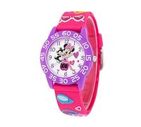 Disney Minnie Mouse - Montre analogique à quartz avec bracelet en plastique pour enfants, rose, bracelet, Rosé, Bracelet