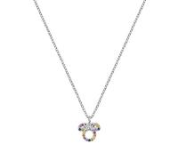 Disney Minnie Mouse N903917SZML-18.PH Collier en argent sterling et oxyde de zirconium Multicolore, taille unique, Argent sterling