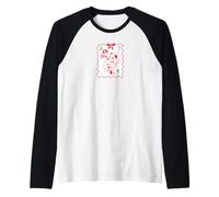Disney Minnie Mouse Oh My PJs Cozy Christmas Holiday Stamp Manche Raglan