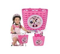 DISNEY Minnie Mouse Panier pour guidon d'enfant, panier pour vélo de fille, trottinette 20x15x16 cm