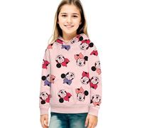 Disney Minnie Mouse pour Les Filles - Sweat à Capuche pour Les Enfants Sweat à Capuche Rose (DE/NL/SE/PL, Numérique, 110, 116, Regular, Rosa)