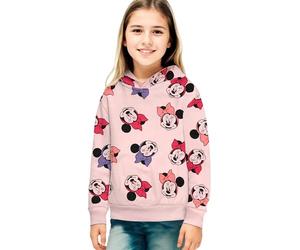 Disney Minnie Mouse pour Les Filles - Sweat à Capuche pour Les Enfants Sweat à Capuche Rose (DE/NL/SE/PL, Numérique, 110, 116, Regular, Rosa)