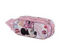 Disney Minnie Mouse Power-Trousse 3D Double, Rose, 22 x 9,5 cm