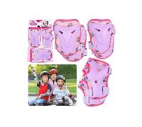 DISNEY Minnie Mouse Protections pour enfants pour rollers, vélo, trottinette - ensemble genoux, coudes, poignets Taille unique