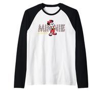 Disney Minnie Mouse Racing Mickey & Friends Race Car Drivers Manche Raglan