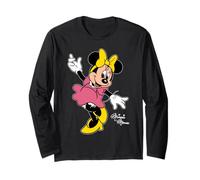 Disney Minnie Mouse Retro Character Sweet Pose Trip Matching Manche Longue