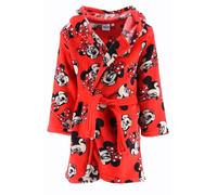 Disney Minnie Mouse Robe de Chambre pour Fille, Tissu Doux Robe pour la Maison Enfant, Cadeau pour Filles, Taille 8 Ans | Rouge