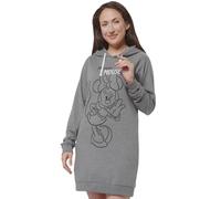 Disney Minnie Mouse Robe-pull pour femme - Sweat à capuche oversize à manches longues - Gris, gris, S